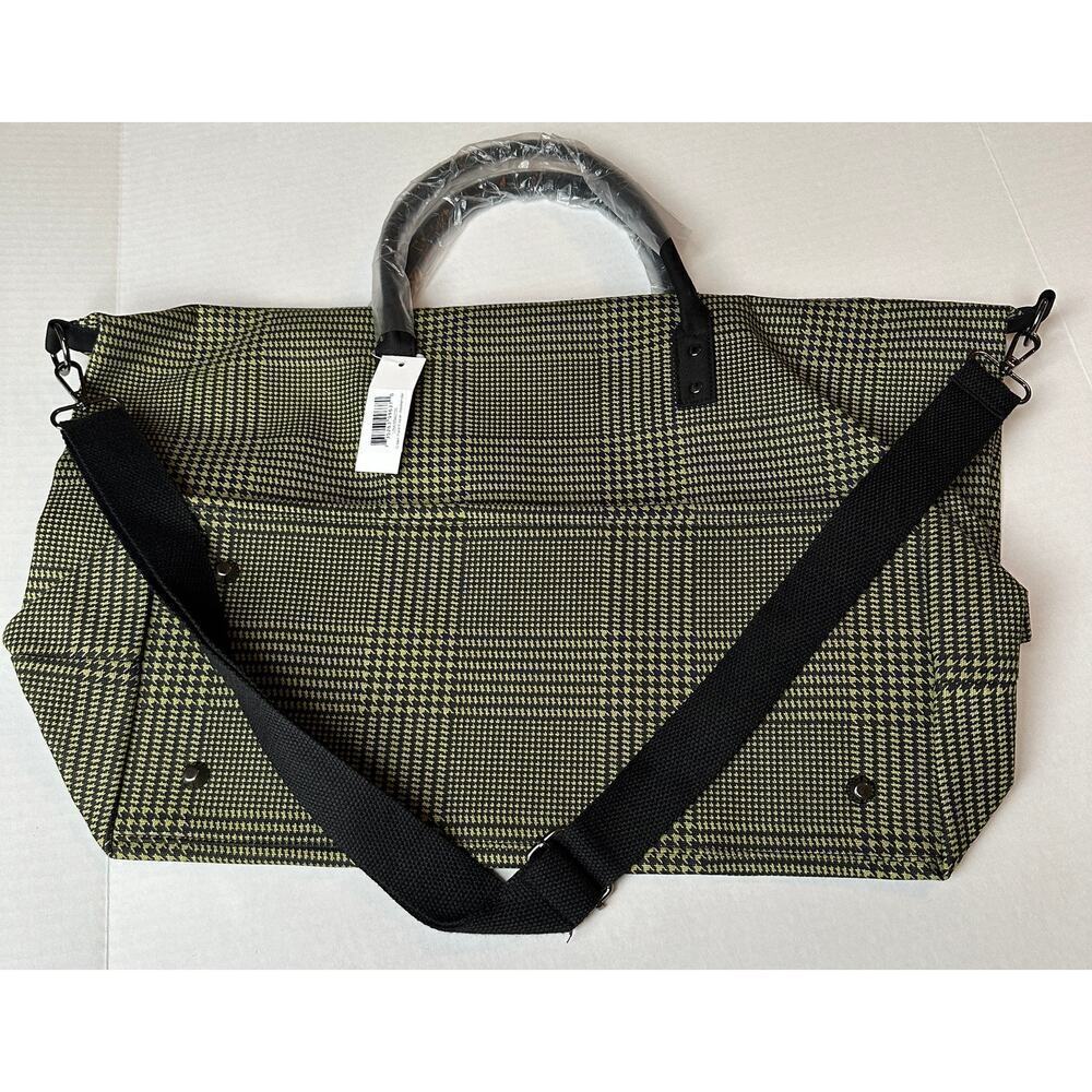 Lulu Dharma NWT Plaid Frasier Travel Tote Overnight Weekender Bag Perfect Gift - Picture 4 of 12